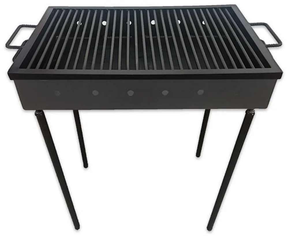 Gratar Romanesc Solid cu picioare demontabile, fabricat manual 60 x 40 cm Fix si Mobil