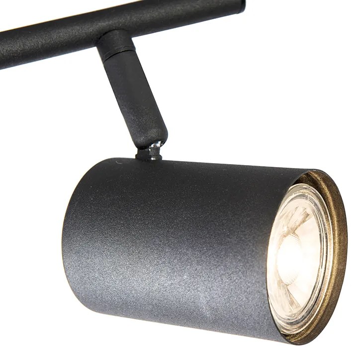Spot inteligent negru inclinabil incl. 2 WiFi GU10 - Jeana