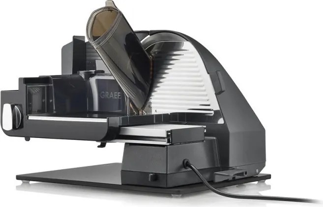 Feliator mezeluri Graef Master M95, 170 W, 0-20 mm, Lama de 170 mm, Otel inoxidabil, Accesoriu combinat, Negru