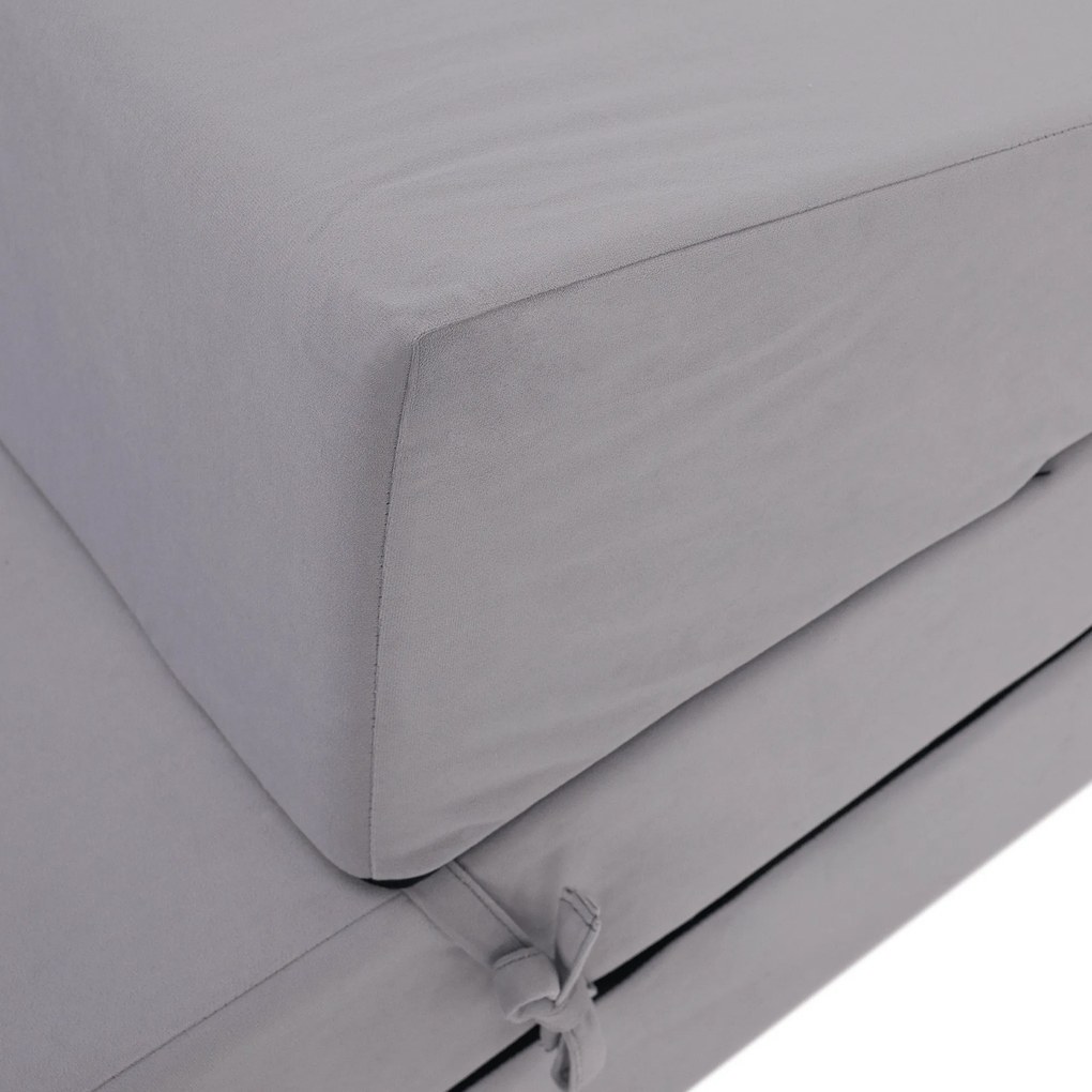 Saltea/scaun pliabil, 2 in 1, gri deschis, VEDIS