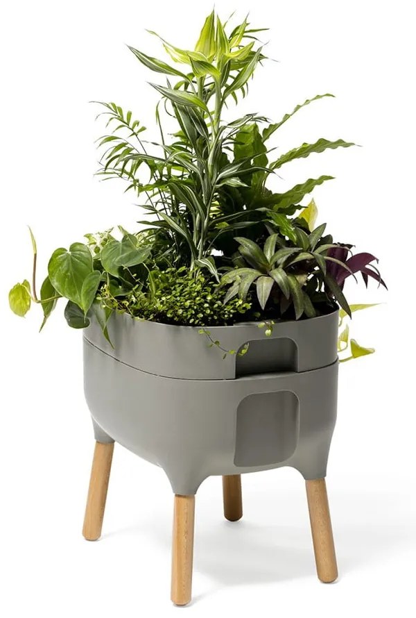 Recipient de cultivare din plastic cu sistem de auto-irigare Urbalive – Plastia