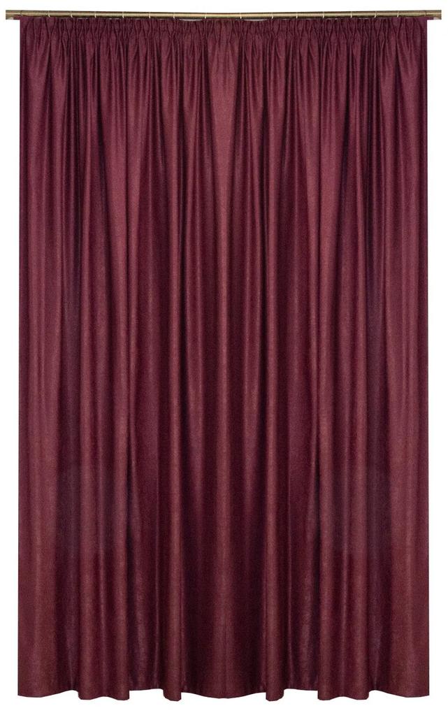 Set draperii Velaria Soft pruna, 2 180x260 cm