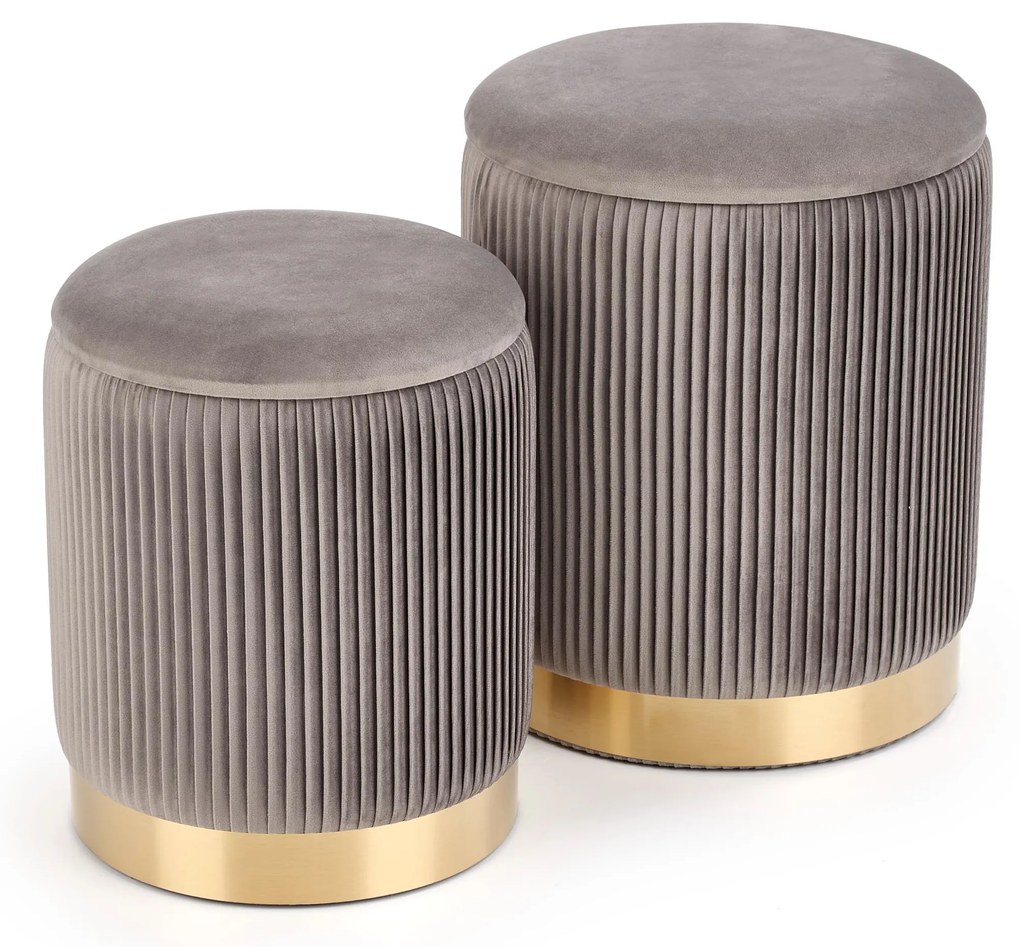 Set 2 buc. taburete Solo (gri). 1008089