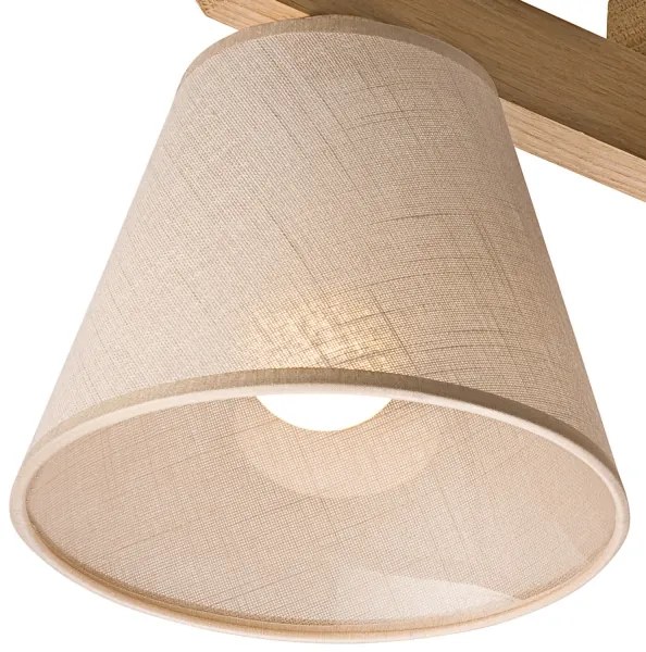 Lustr ANTONIO 3xE14/40W/230V, montaj plafon, stejar