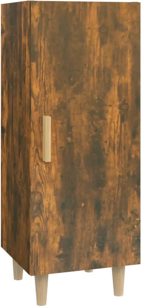 vidaXL Servantă, stejar fumuriu, 34,5x34x90 cm, lemn compozit
