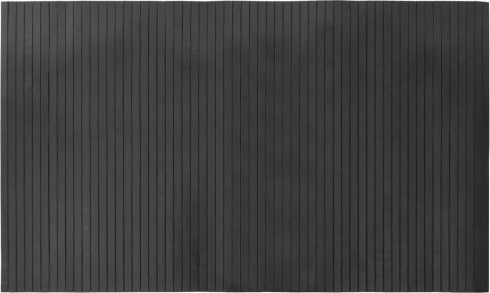 vidaXL Covor dreptunghiular, gri, 60x100 cm, bambus