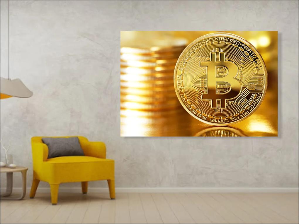 Tablou Canvas bitcoin - 60x40cm