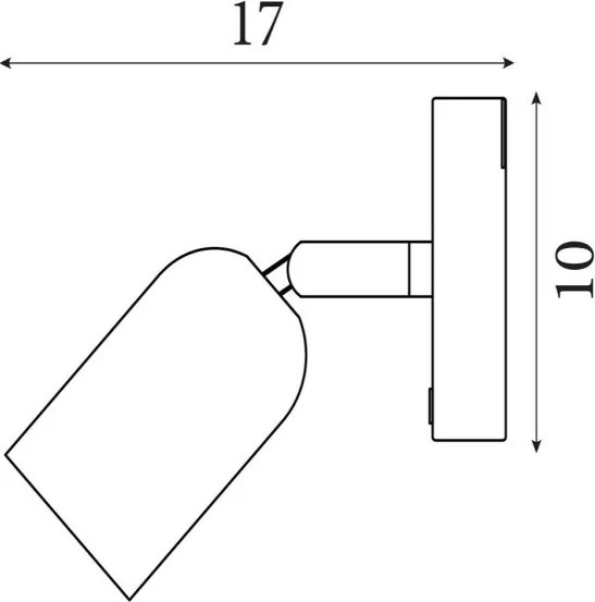 Searchlight 23350GR - aplică de perete LED CONE, reîncărcabilă și reglabilă, 1,5W/5V, verde