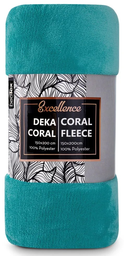 Carbotex Pătură din microfibră turcoaz, 150 x 200c m