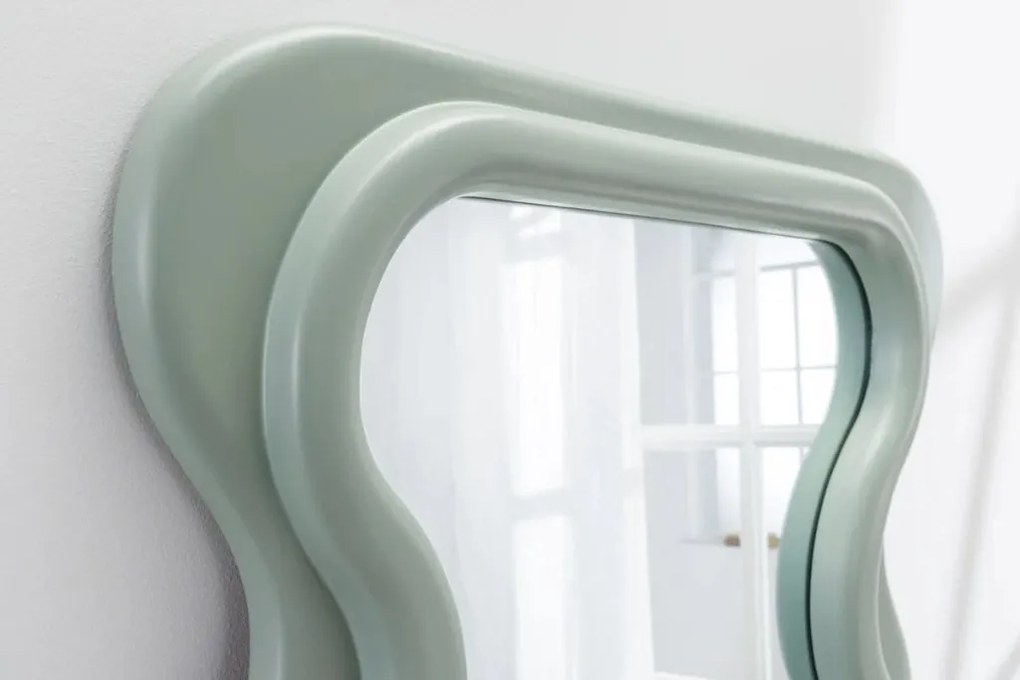 Oglinda de perete design modern CURVY 160cm, verde salvie A-43160 VC