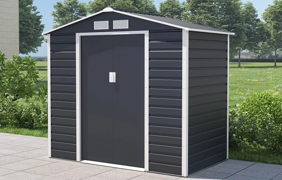 Casa de scule din metal Lahti 2,1 x 1,3 m Magazin Boss antracit
