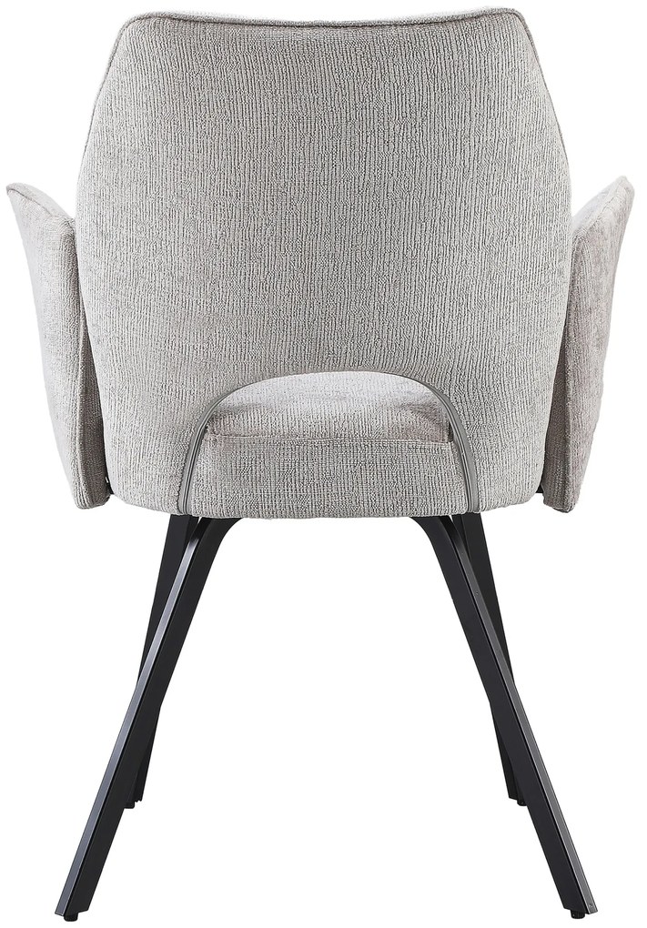 MAZZONI EXPORT TULIP Bej Închis (material textil UF980-03) - SCAUN MODERN TAPIȚAT CU COTIERE PENTRU SUFRAGERIE/LIVING/BIROU LOFT