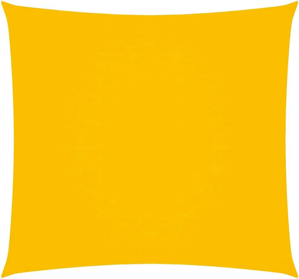 vidaXL Pânză parasolar, galben, 6x6 m, țesătură oxford, pătrat