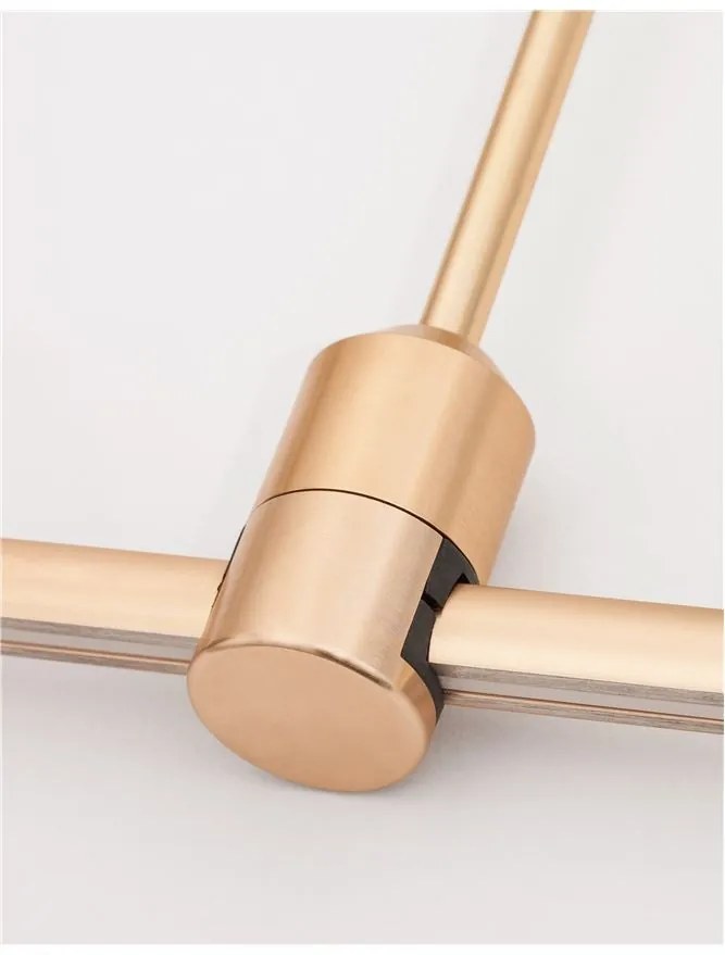 Sistem tubular magnetic-decorativ GRAMMI 03 H-35cm, auriu satinat