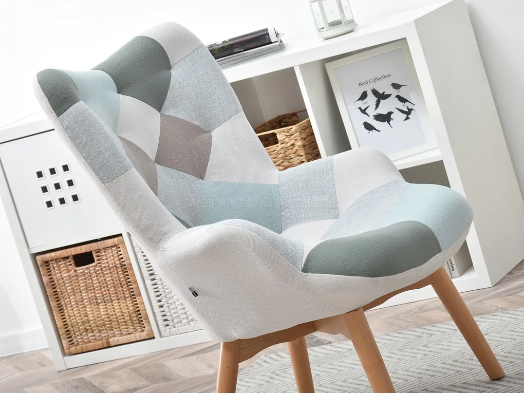 Fotoliu Nutri (patchwork + negru). 1110346