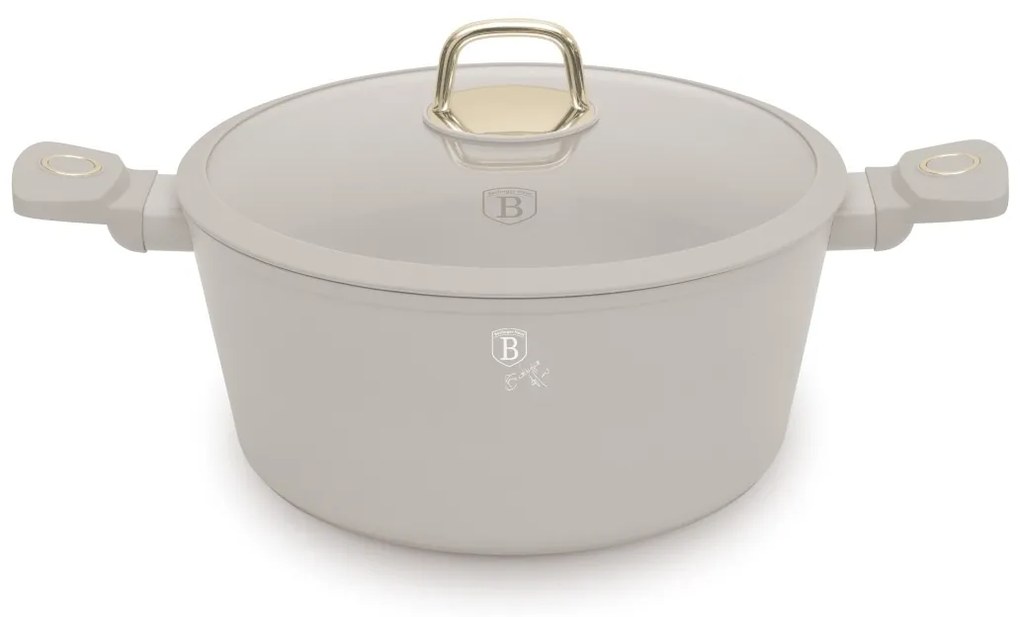 BerlingerHaus Cratiță cu suprafață din titan și capac Sahara 28 cm, 28 cm
