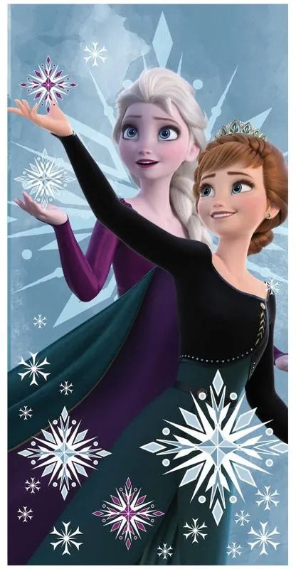 Disney Regatul de gheață Prosop de baie Snowflake, prosop de plajă 70x140cm