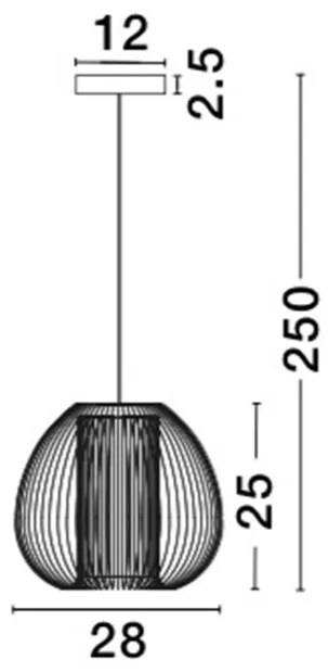 Pendul design modern Ã˜28cm Desire negru NVL-9586151