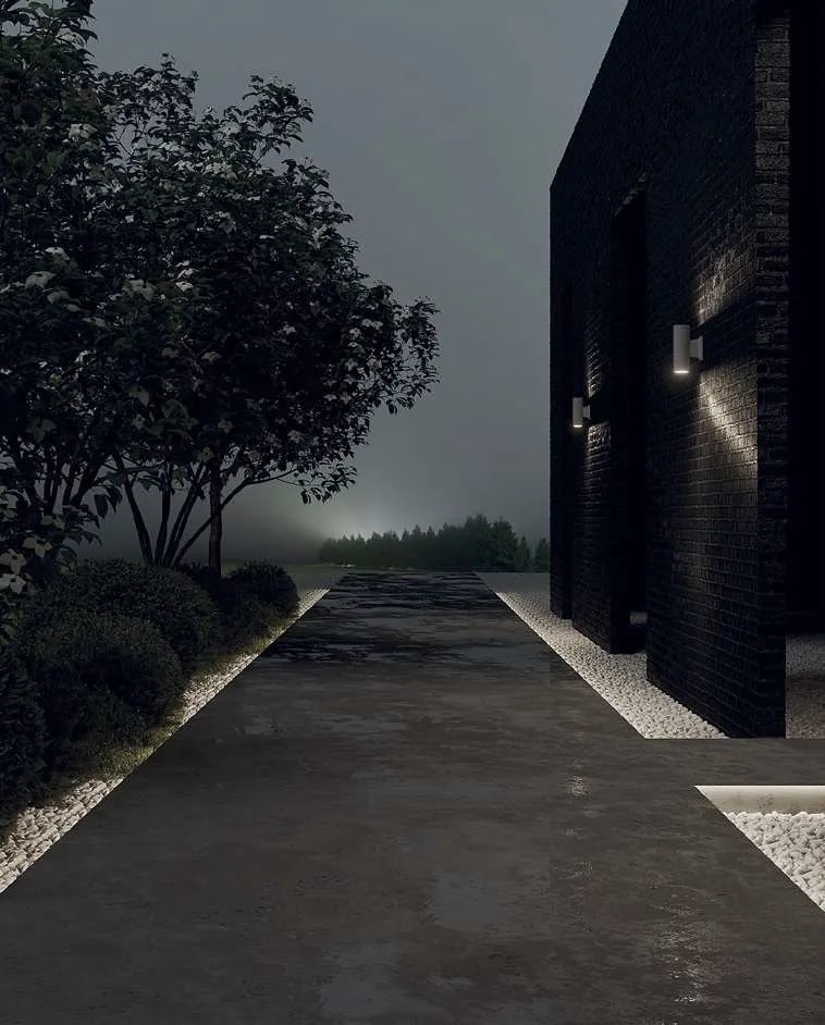 Aplica de perete pentru iluminat exterior IP54 Bowery alb