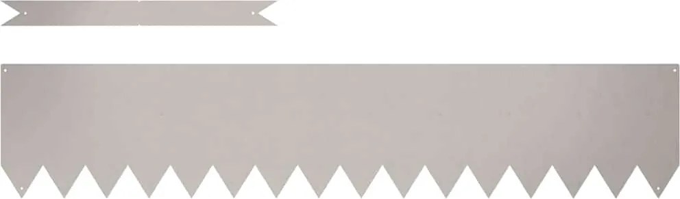 vidaXL Margine pentru gazon 30 pcs Maro 100 x 0.05 x 20 cm