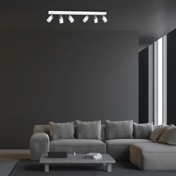 Spot JOKER 6xGU10/25W/230V alb/crom lucios