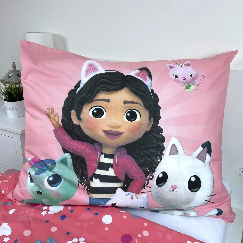 Lenjerie de pat copii Casa de Păpuși a lui Gabi