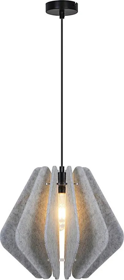 Lustră suspendată pe cablu MARGARET 1xE27/40W/230V gri