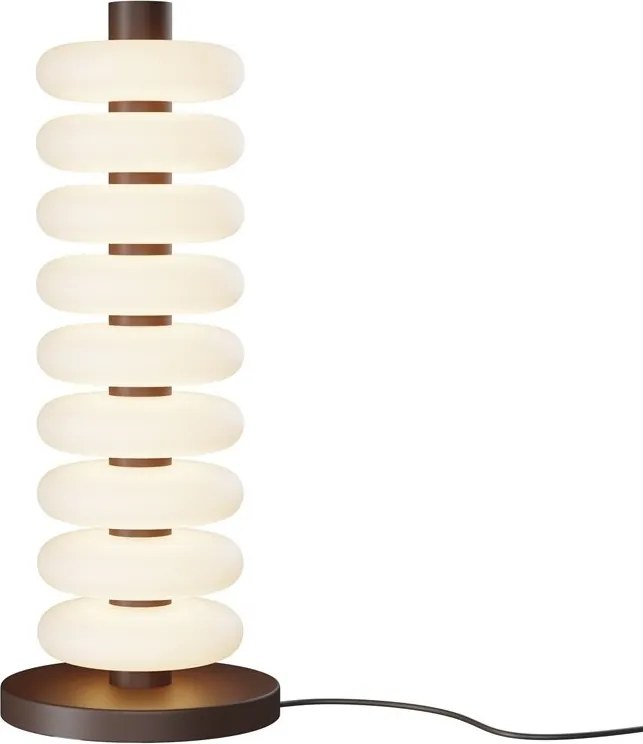 Lampadar, Lampa de podea LED metal maro, sticla Nuvem