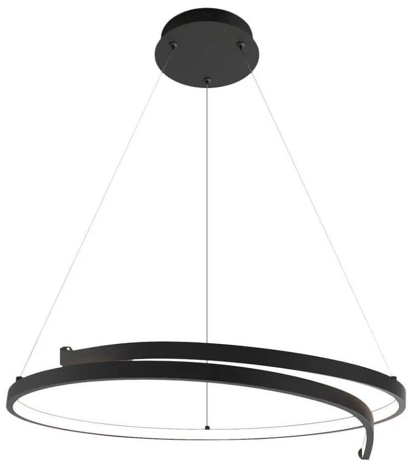 Lustră LED pe cablu LORENZO LED/35W/230V negru