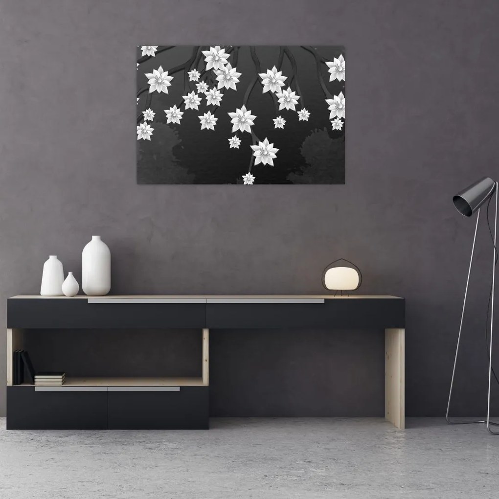 Tablou - Flori pe ramuri (90x60 cm)