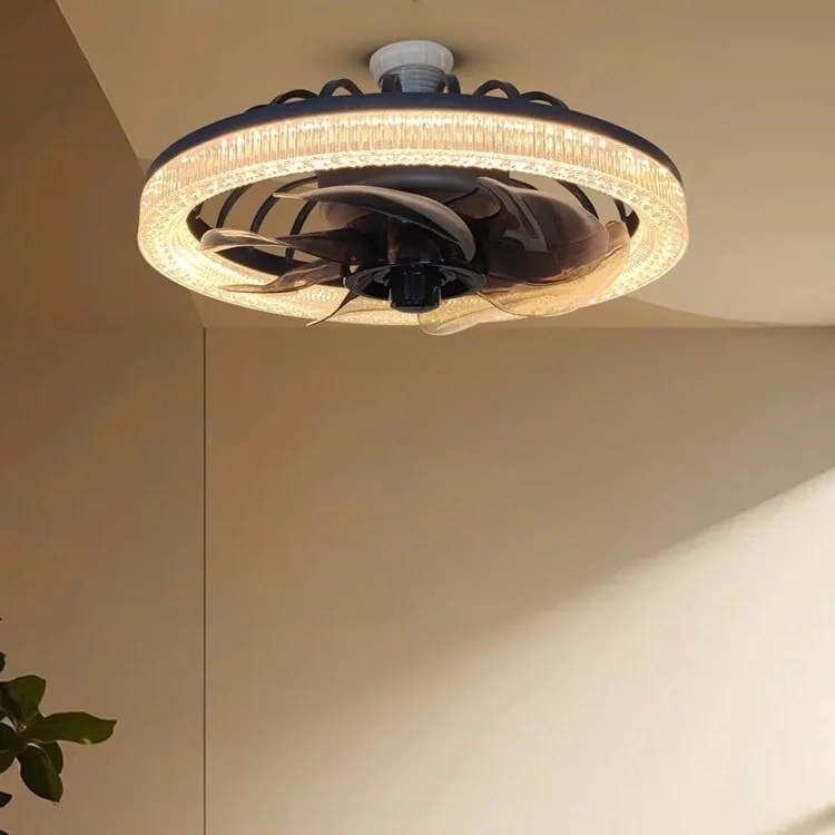 Ventilator de Plafon cu LED Compact și Elegant