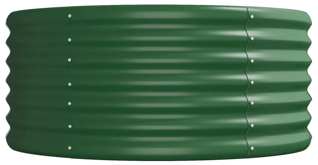Jardiniera gradina verde 440x80x36 cm otel vopsit electrostatic 1, Verde, 440 x 80 x 36 cm