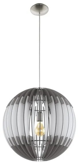 Eglo 79138 - Lustră pe cablu OLMERO 1xE27/60W/230V