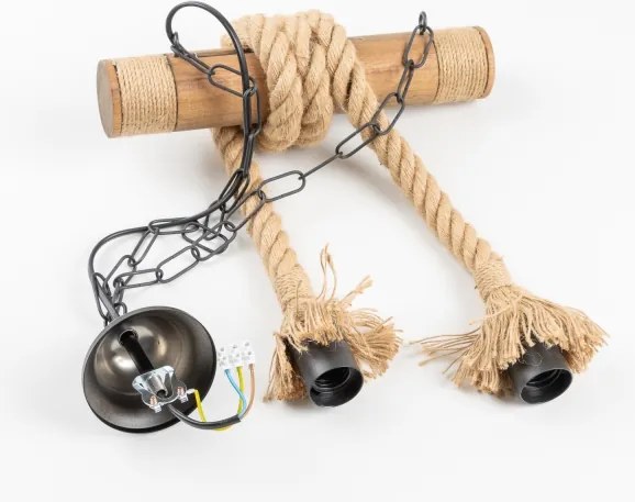 Lustră pe lanț Brilagi KOS 2xE27/60W/230V fag