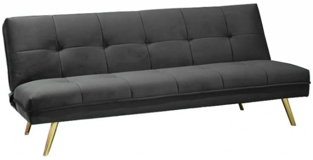 Canapea extensibila Culoare gri, MORITZ VELVET