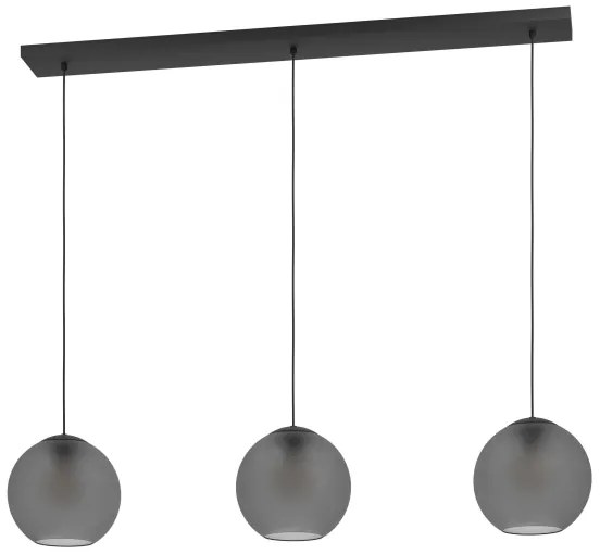 Lustră pe cablu Eglo 390214 ARANGONA 3xE27/40W/230V gri