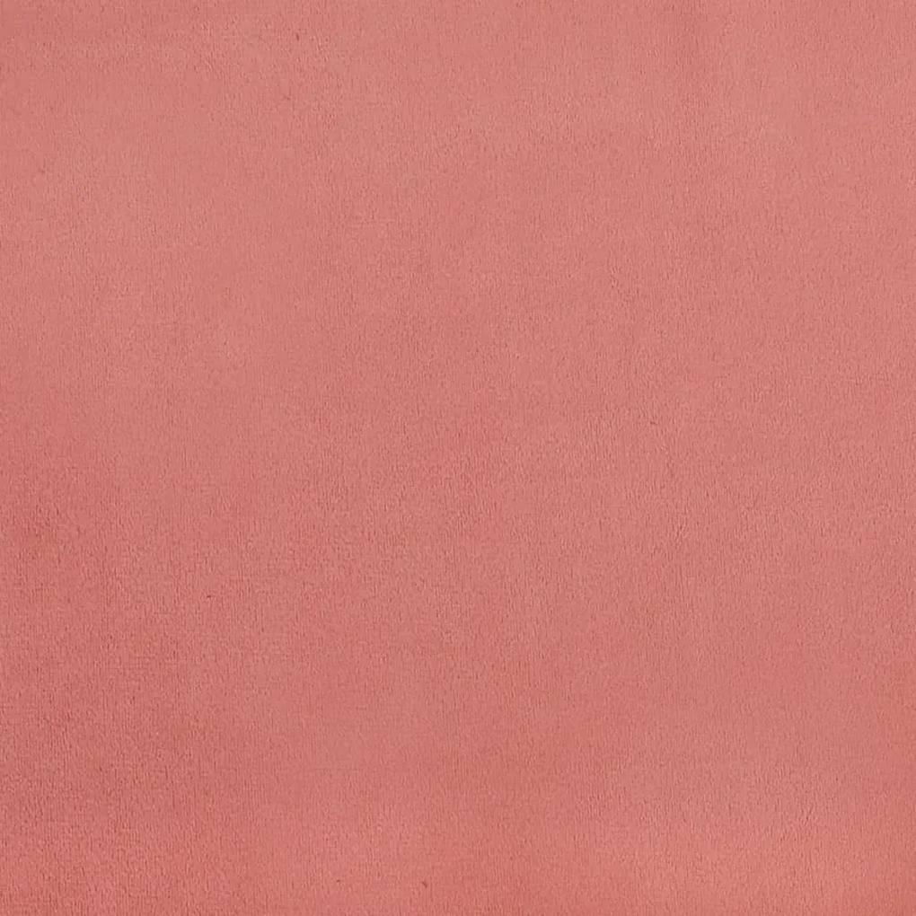 Banca, roz, 100x35x41 cm, catifea Roz, 100 x 35 x 41 cm