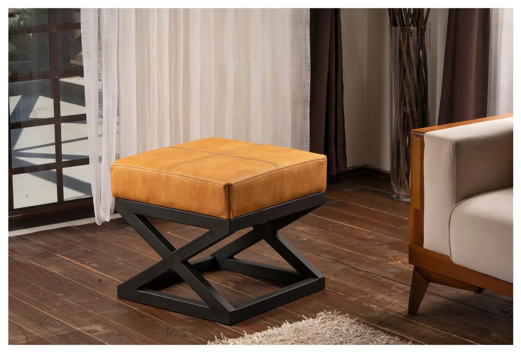Taburete Kotonello 2 (muștar + negru). Promo -23%. 1107213