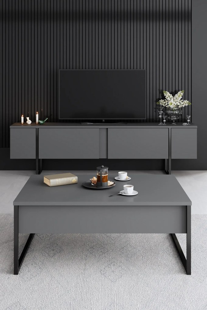 Mobilier living Luna (negru). 1073573