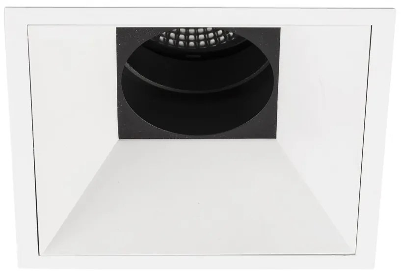Spot LED incastrabil DEEP60 Downlight square white 60° 2700K honeycomb