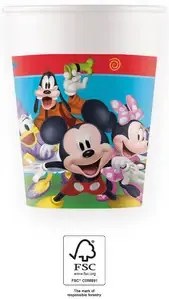Disney Mickey Rock the House pahar de hârtie 8 buc 200 ml FSC