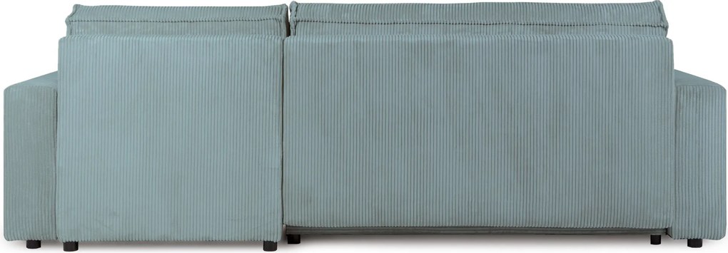 Canapea extensibila cu colt bilateral Culoare Albastru Deschis, SMART