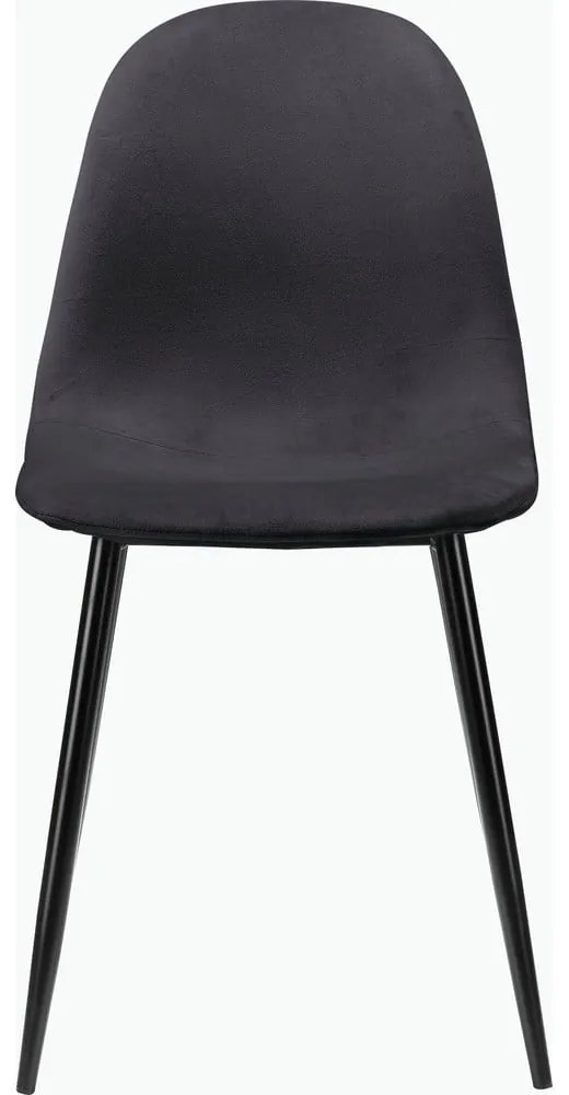Scaune de dining gri-închis 4 buc. din catifea Monza – Støraa