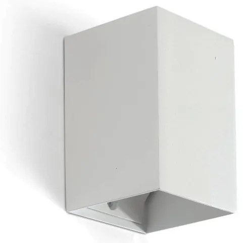 Aplica perete aluminiu alb, 1xGU10, LUNE square