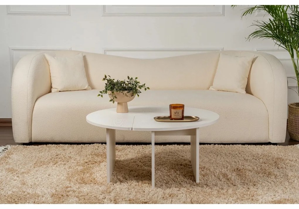 Măsuță de conferință Moira Wood White
