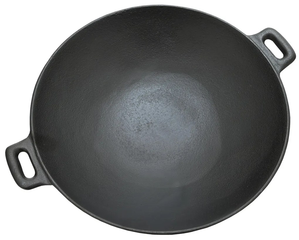 Tigaie grill Wok Cattara 13069 Fontă, diametru 31cm