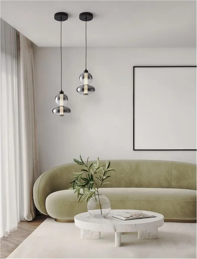 Pendul, Lustra LED design modern decorativ CRATER
