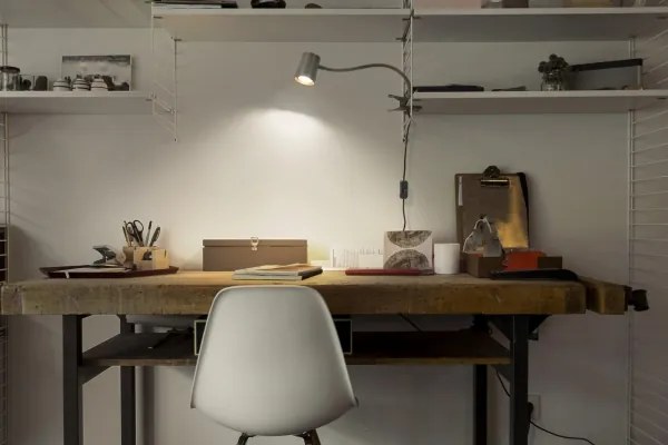 Lampă de birou Osram DESK LINE cu clemă 1xGU10/9W/230V gri