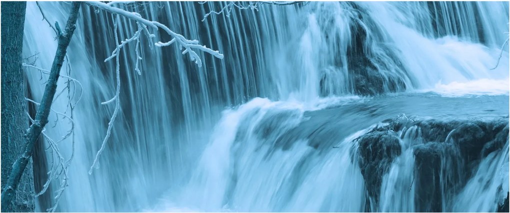 Tablou - cascadele închețate (120x50 cm)