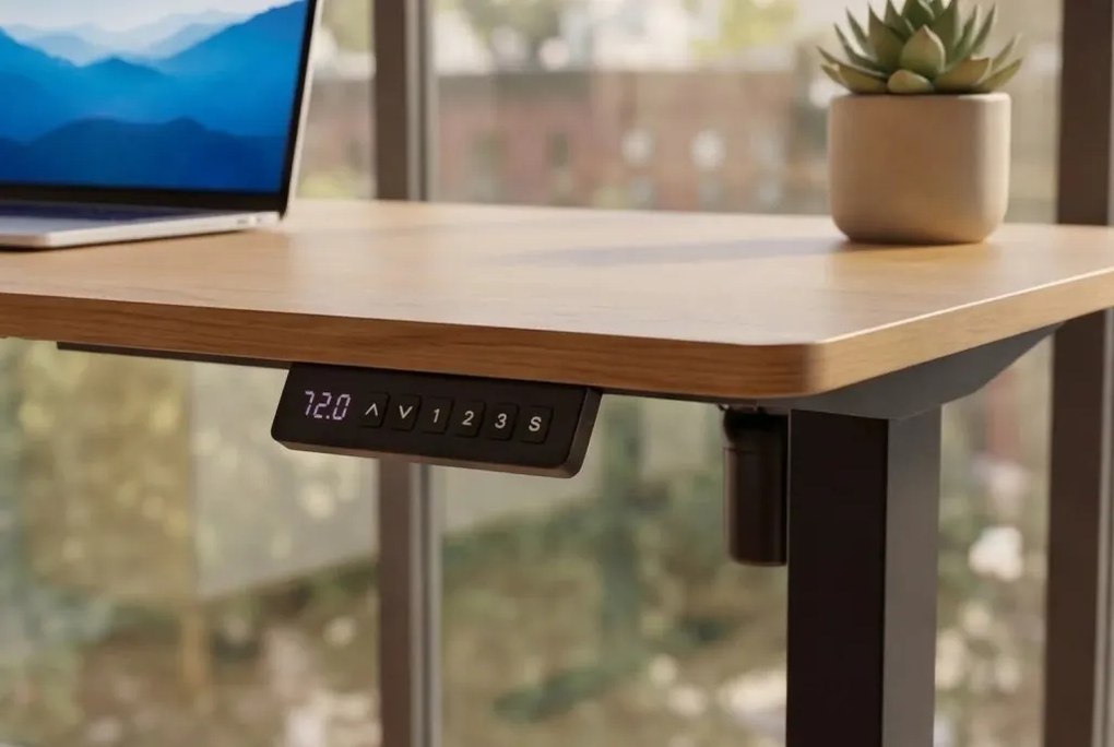 Birou reglabil electric pe inaltime OAK DESK 140cm